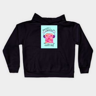 Cute Molar Yogi illustration - Breathe in... Breathe out... and listen to your favorite song! - for Dentists, Hygienists, Dental Assistants, Dental Students and anyone who loves teeth by Happimola Kids Hoodie